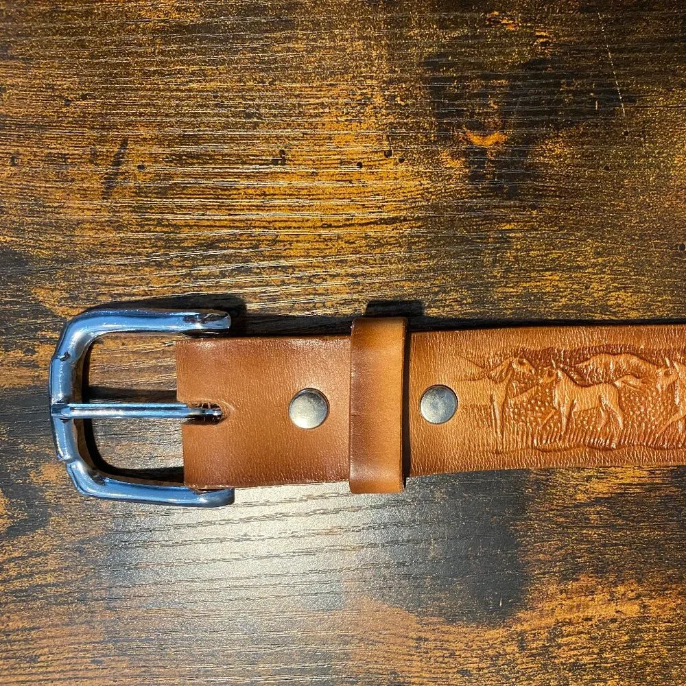 Cindilo Leather Brown Belt Sz 38